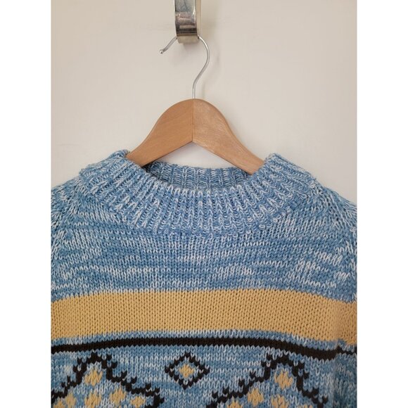 Vintage National Shirt Coast To Coast Alpine Collection Acrylic Ski Sweater Sz M - Picture 3 of 6